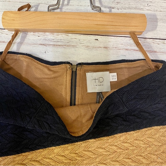 NWOT Anthropologie Colour Block Knit Skirt | size 02 - Picture 3 of 8